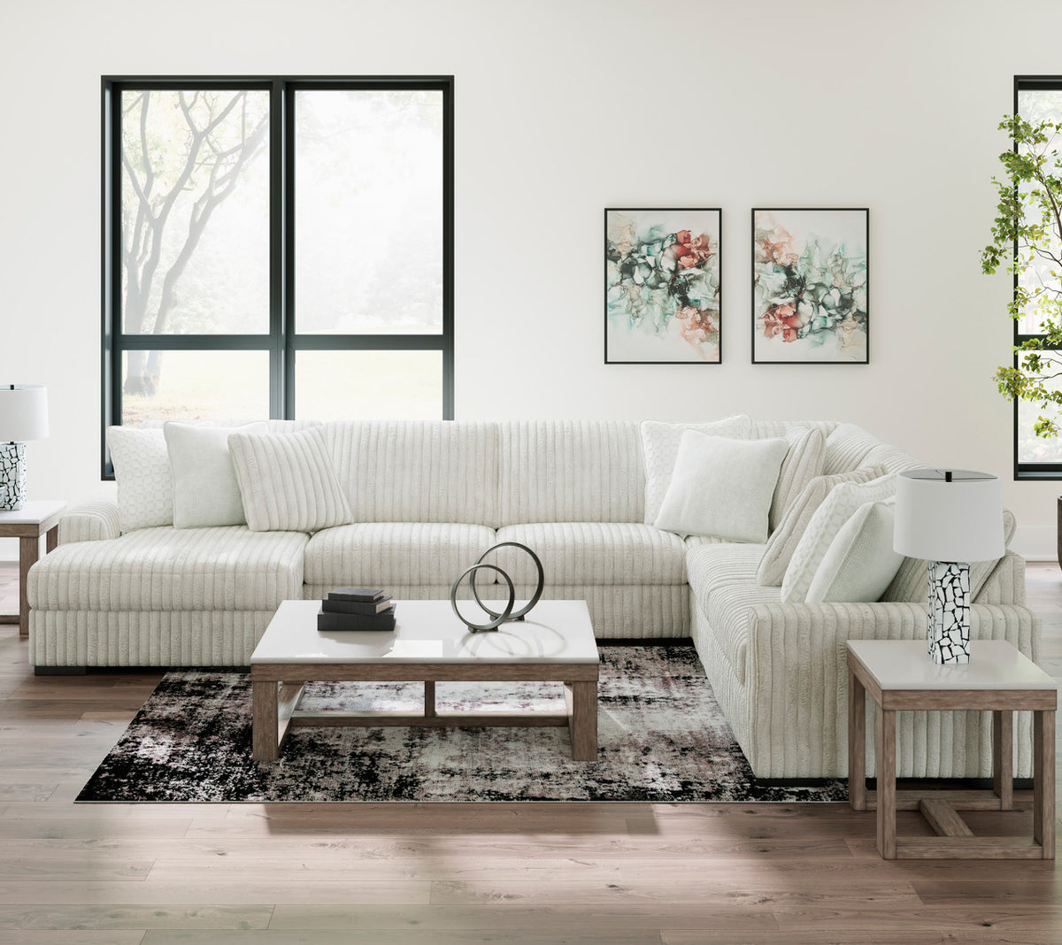 LUXEMBURG Alloy 174" x 133" Modular Sectional with Chaise