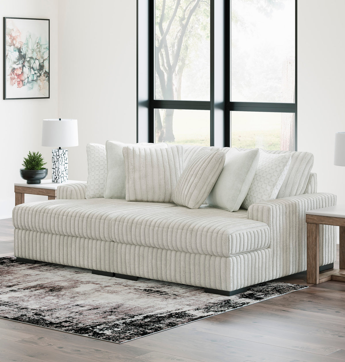 LUXEMBURG Alloy 104" Wide x 67" Depth Oversized Double-Chaise