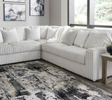 LUXEMBURG Alloy 133" x 133" Modular Sectional without Chaise