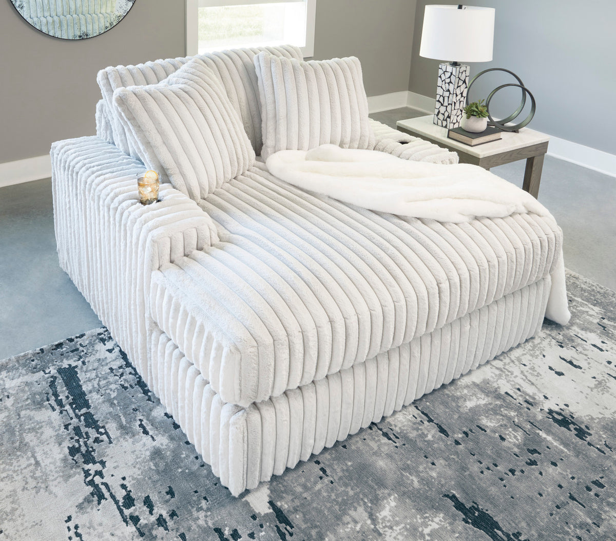 LUXEMBURG Alloy 64" Wide Chaise