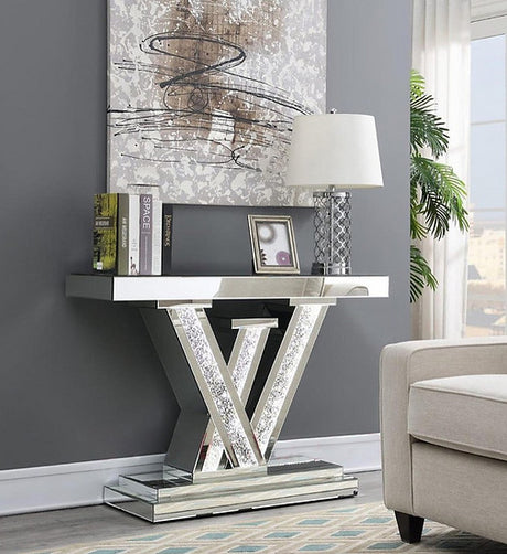 LV Mirror 47" Wide Console Table with LED Lights