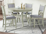 LABONZ Off-White 5 Piece Dining Set