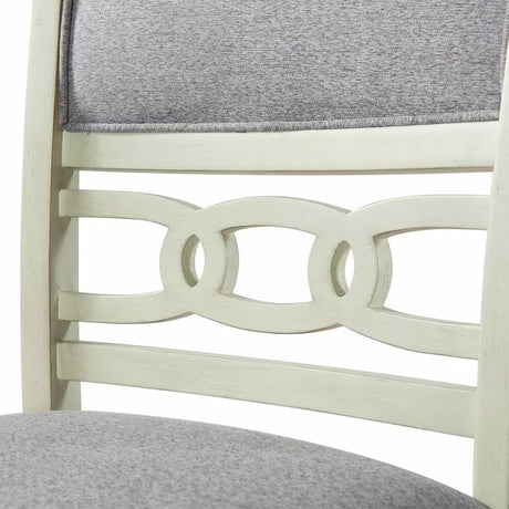 LABONZ Off-White Counter Height Chair