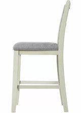 LABONZ Off-White Counter Height Chair