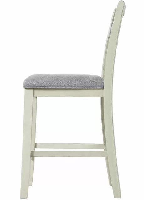 LABONZ Off-White Counter Height Chair
