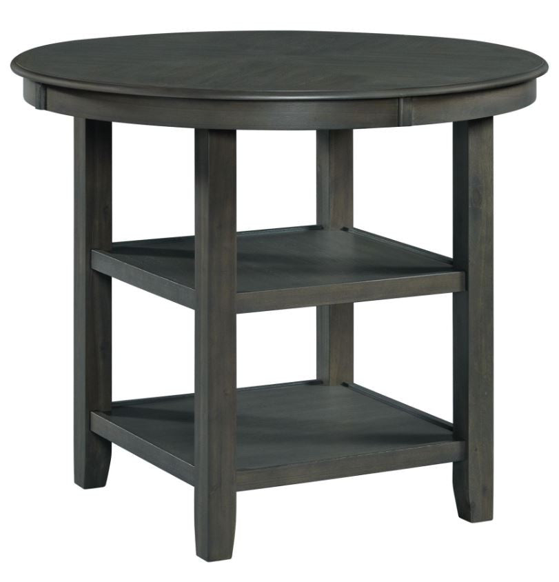 LABONZ Gray 5 Piece Fabric Counter Height Set