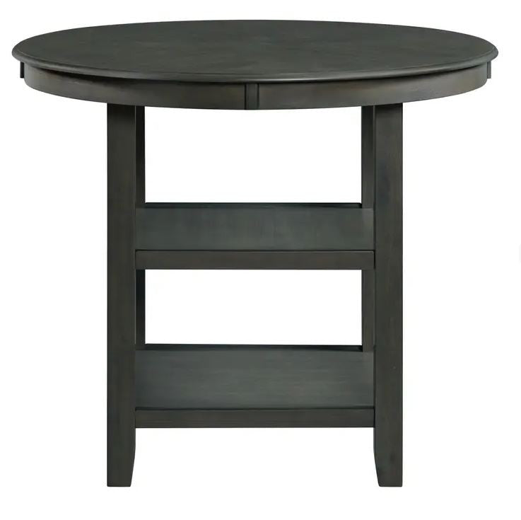 LABONZ Gray 5 Piece Fabric Counter Height Set