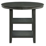 LABONZ Gray 5 Piece Fabric Counter Height Set
