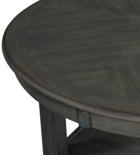 LABONZ Gray 5 Piece Fabric Dining Height Set