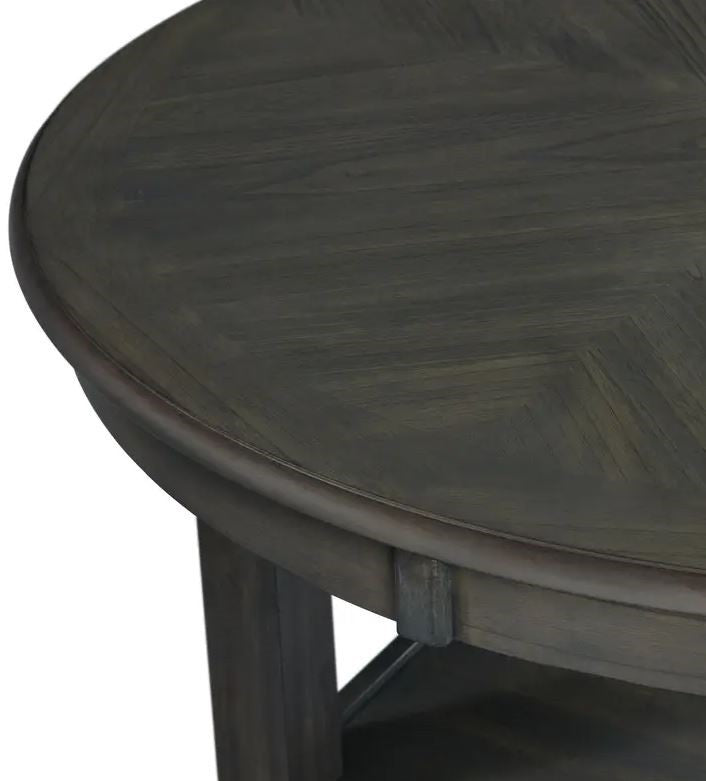 LABONZ Gray 5 Piece Leather Counter Height Set