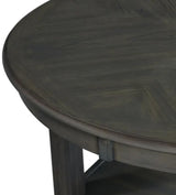 LABONZ Gray 5 Piece Leather Counter Height Set