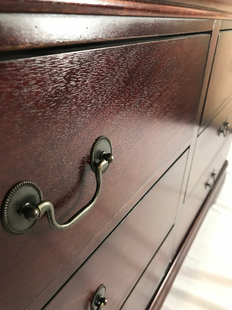 NIMES Cherry 57" x 71" Height Dresser & Mirror