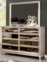 LANAI Champagne & Gold Tint Mirror 58" Wide Dresser & Mirror