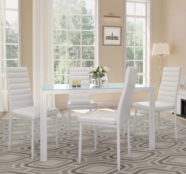 Lanny White 5 Piece Dining Set