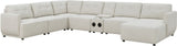 LAURENT Beige 7-PC Sectional with USB Console