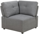 LAURENT Gray 7-PC Sectional with USB Console