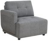 LAURENT Gray 7-PC Sectional with USB Console