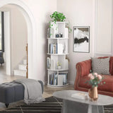 Leander White Rotating Bookcase