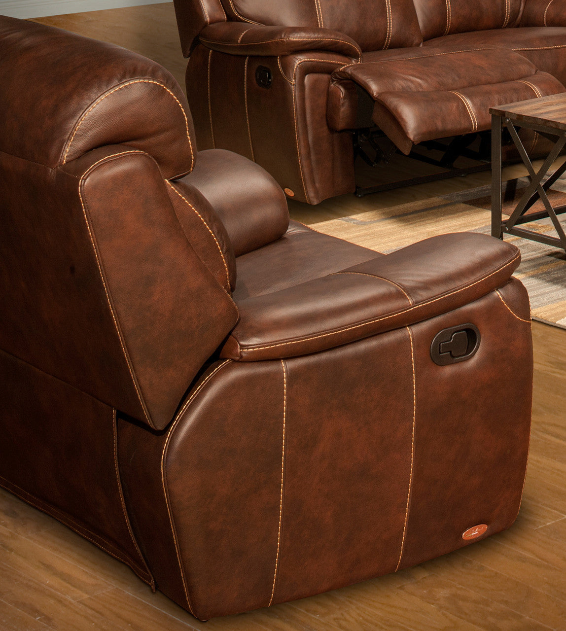 Legend Brown Top Grain Leather Recliner