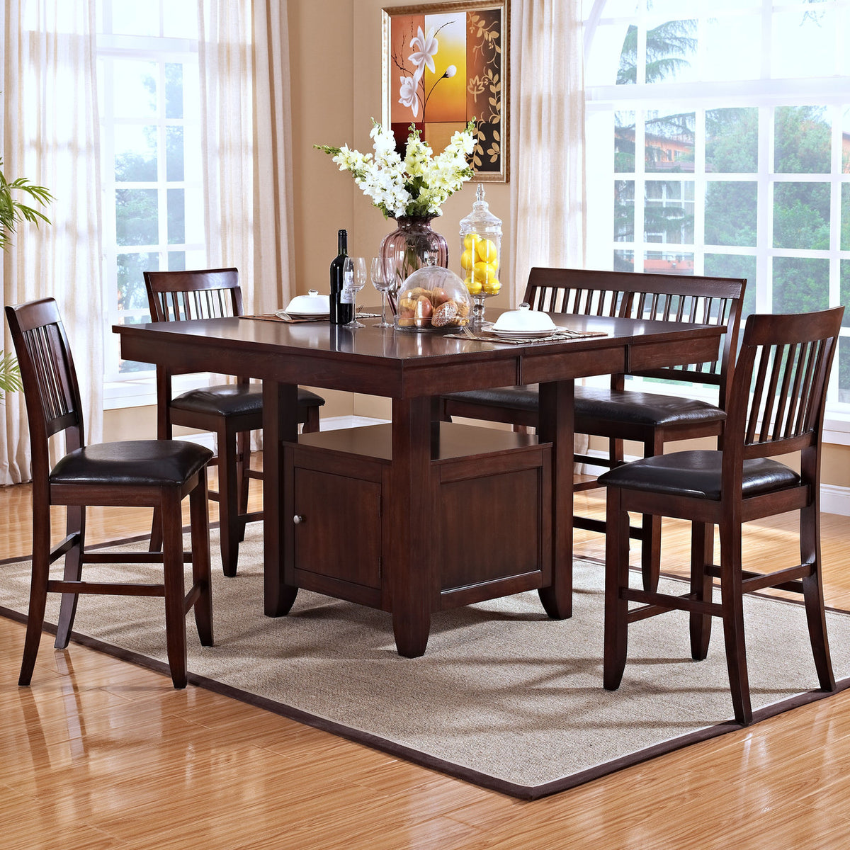 Lenox Brown Bench