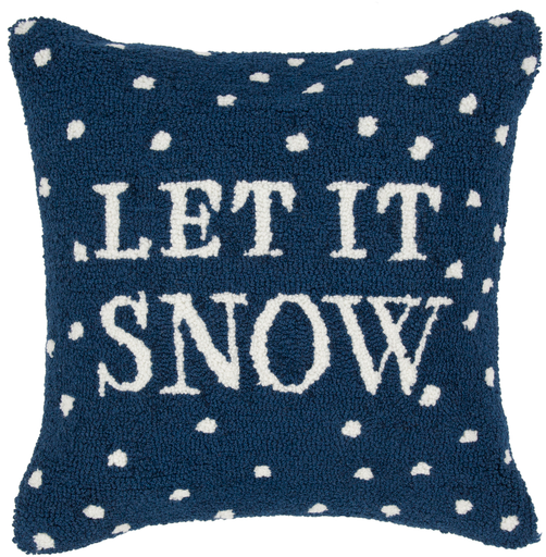 Designer "Let it Snow" Pillow