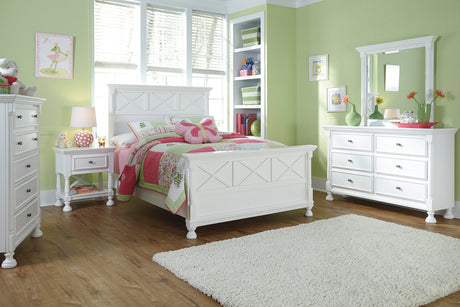 Lilet White Bed