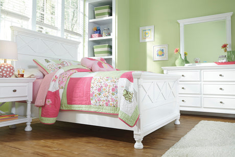 Lilet White Bed