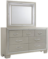 GIORGIA Champagne Lighted Bedroom