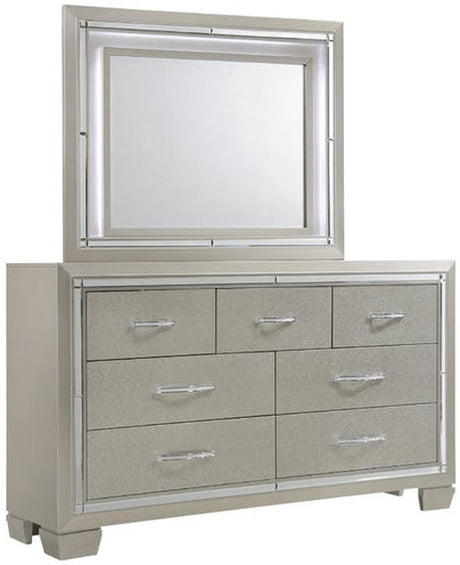 GIORGIA Champagne Lighted Bedroom