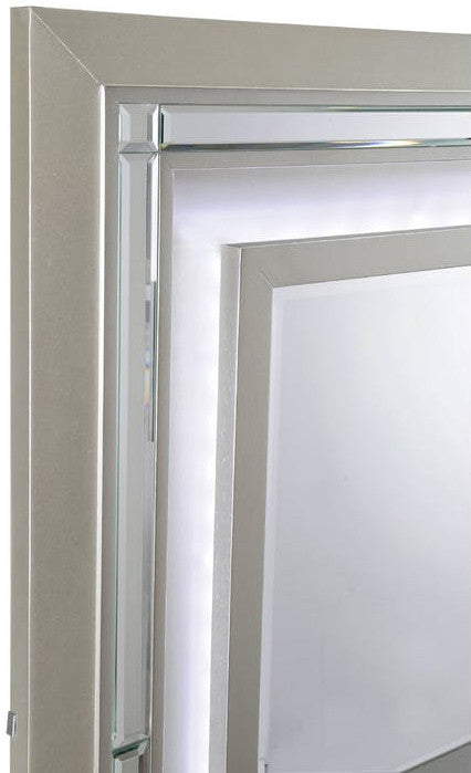 GIORGIA Champagne 54" Wide YOUTH Dresser & Lighted Mirror