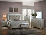 GIORGIA Champagne Lighted Bedroom with Storage Bed