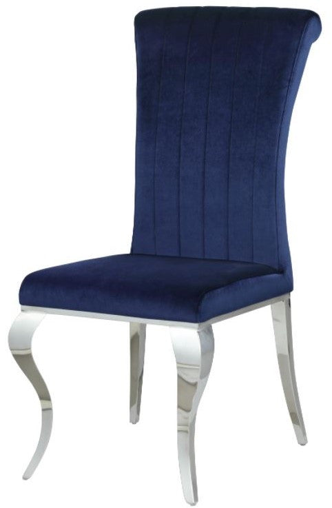 LONDON 61" Dk Blue 7 Piece Dining Set