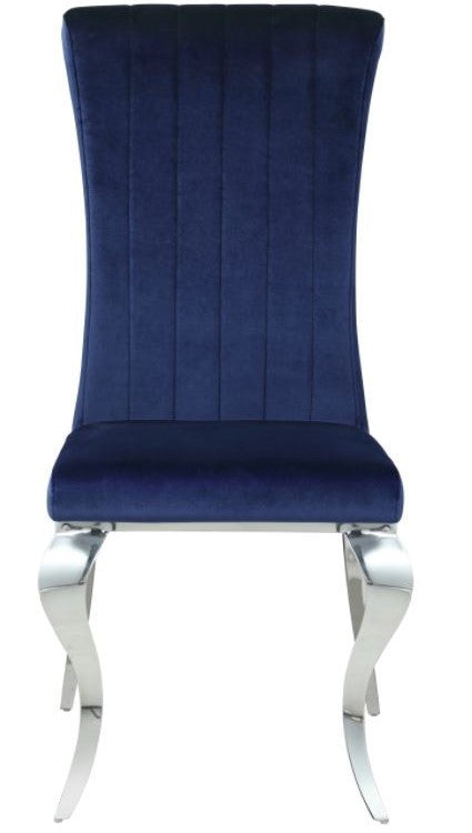 LONDON 61" Dk Blue 7 Piece Dining Set