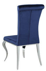 LONDON 61" Dk Blue 7 Piece Dining Set