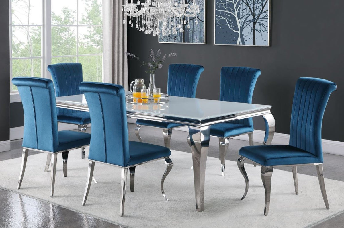 LONDON White 61" Wide Dining Table