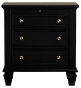 Lozano Black Night Stand