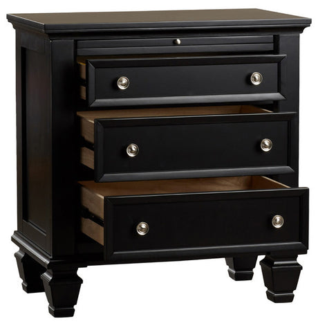 Lozano Black Night Stand