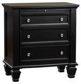 Lozano Black Night Stand