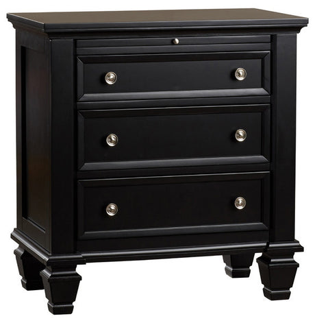 Lozano Black Night Stand