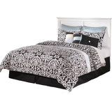 LUCIA White Headboard Bed