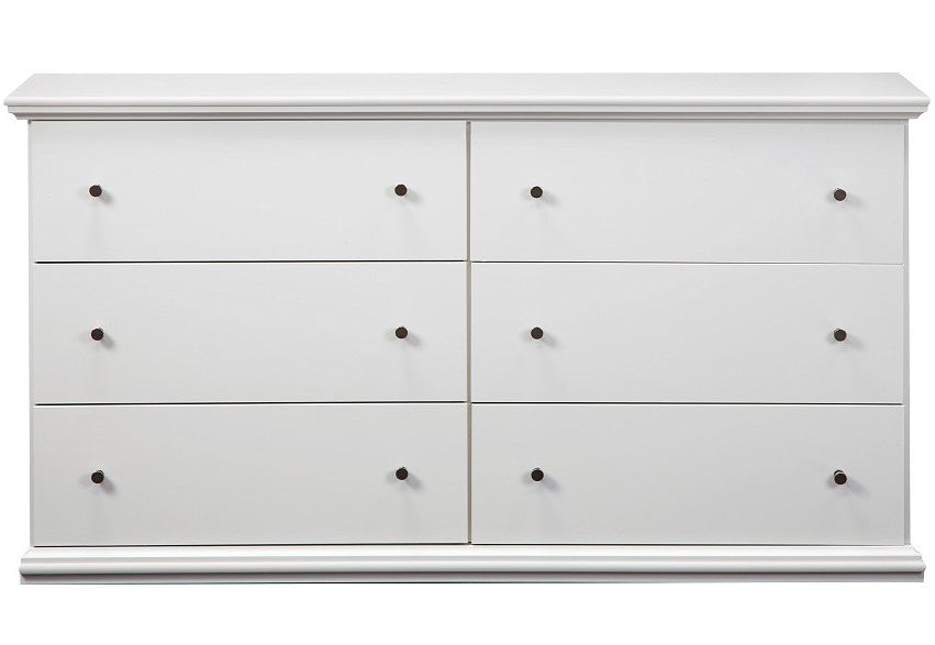 LUCIA White 63" Wide x 34" Height Dresser
