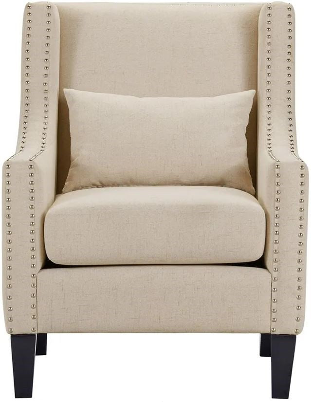 LYDIA 29" Wide Beige Arm Chair
