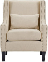 LYDIA 29" Wide Beige Arm Chair