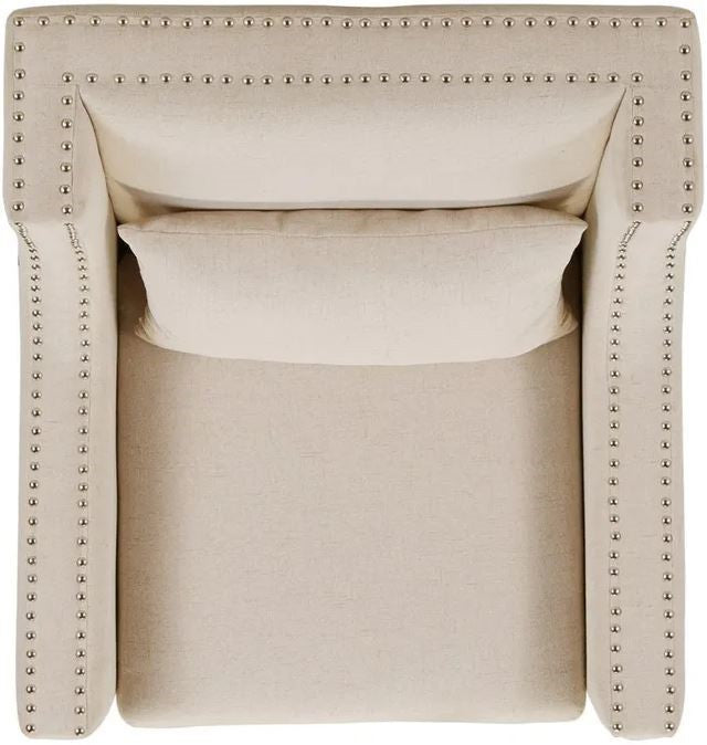 LYDIA 29" Wide Beige Arm Chair