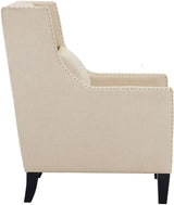 LYDIA 29" Wide Beige Arm Chair