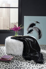 MACEDON Black 50" X 60" Throw