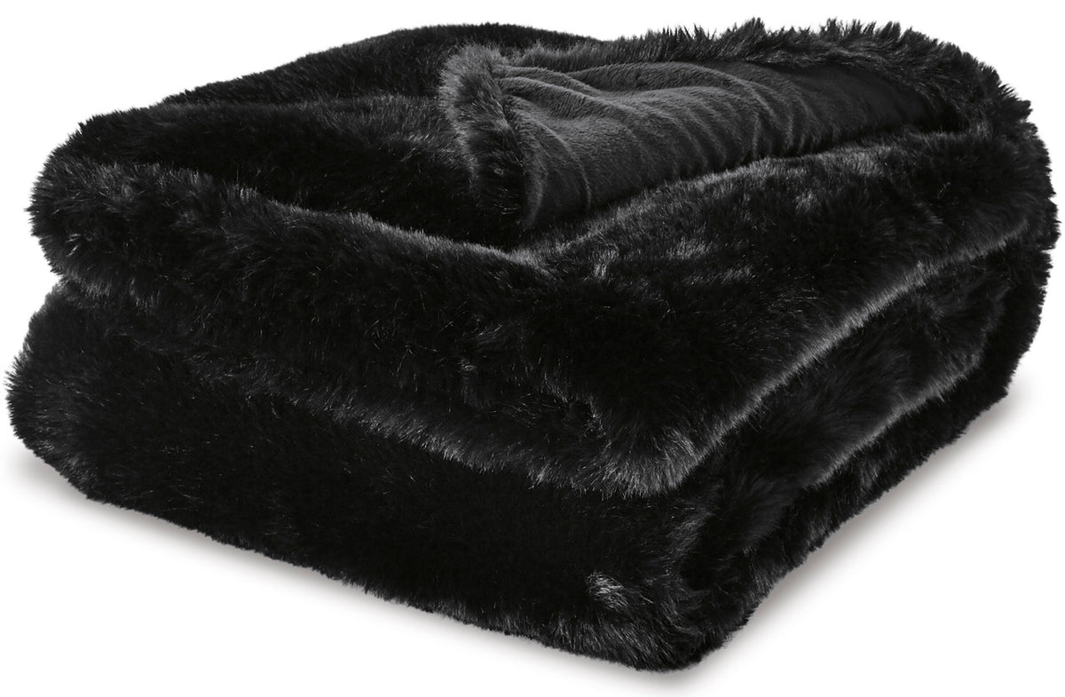 MACEDON Black 50" X 60" Throw
