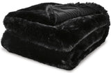 MACEDON Black 50" X 60" Throw