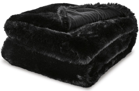 MACEDON Black 50" X 60" Throw
