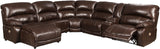MAINZ Top-Grain Leather 141" Wide Power Reclining Sectional